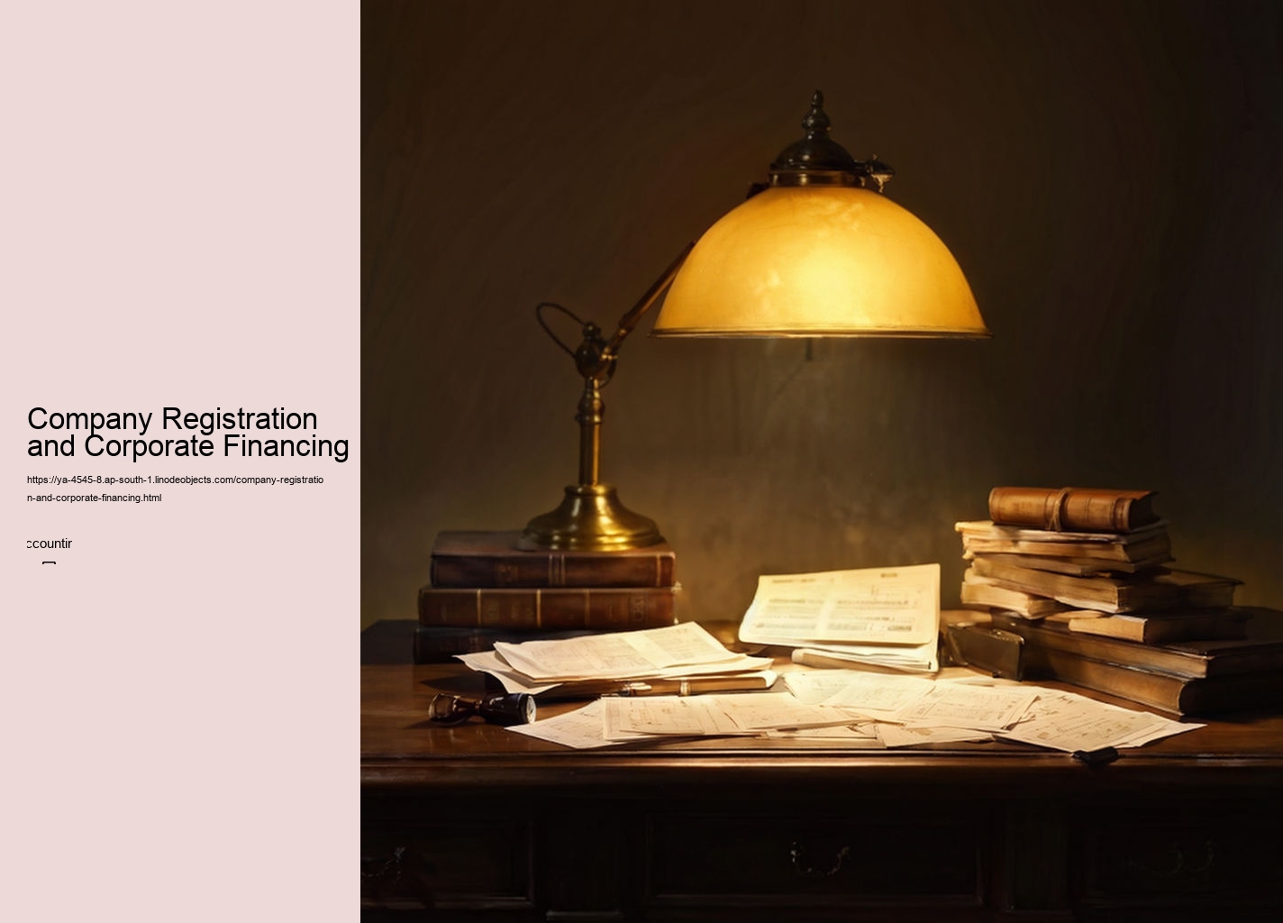 Company Registration and Corporate Financing